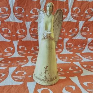 Beautiful vintage Christmas Angel bell with peace dove